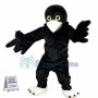 Adult Bulky Black Bird Mascot Costume