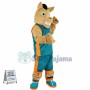 Sturdy Green Eyed Horse of Basketball Team Mascot Costume