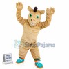 Sturdy Green Eyed Horse of Basketball Team Mascot Costume