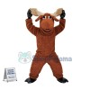 Exuberant Adult Plush Reindeer Mascot Costume