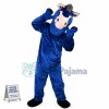 Swift Blue Horse On The Grassland Mascot Costume