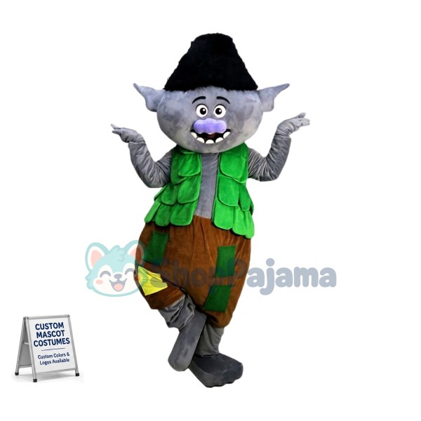 Bran of Elves With Gray-green Skin Mascot Costume