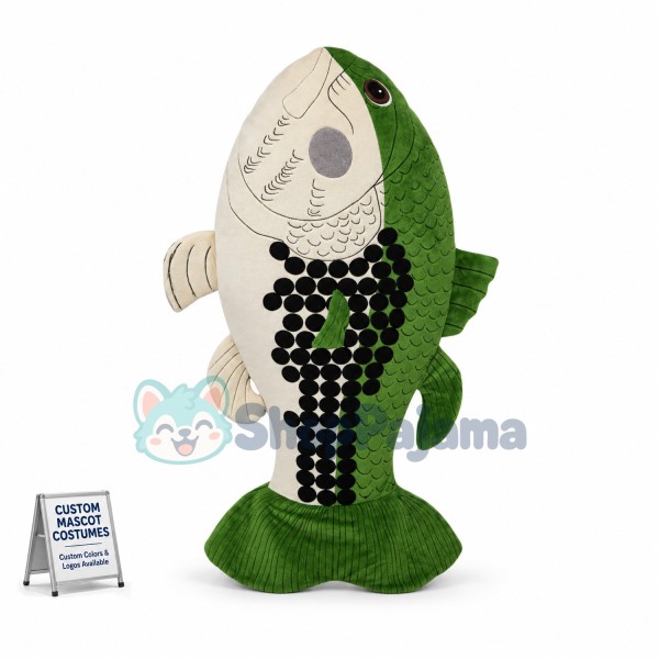 Swimming Green Deep-sea Fish Mascot Costume