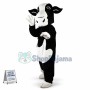 Black Cow With Mild Spleen Mascot Costume