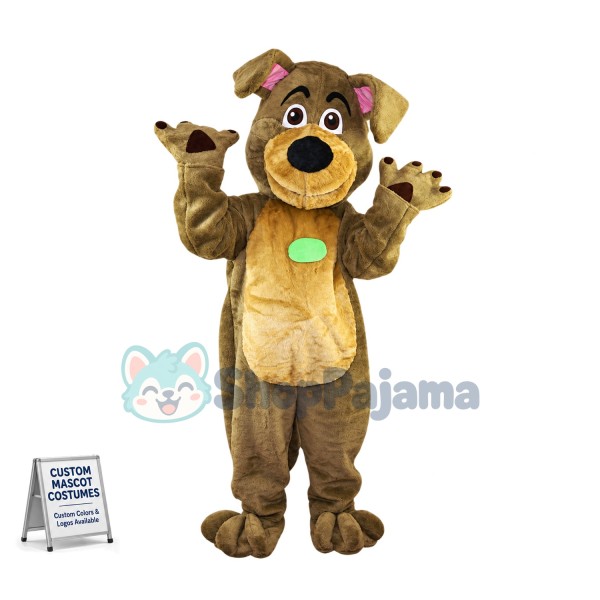 Amicable The Brown House Dog Mascot Costume