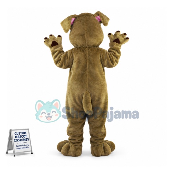 Amicable The Brown House Dog Mascot Costume