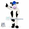 Worker Cow of Milk Factory Mascot Costume