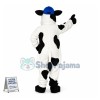 Worker Cow of Milk Factory Mascot Costume
