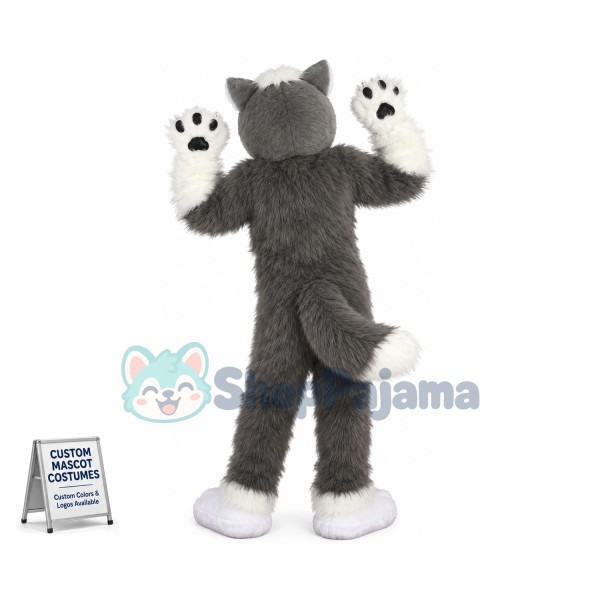 The Loyal Active Husky Mascot Costume