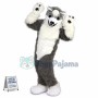 The Loyal Active Husky Mascot Costume