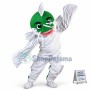Ugly Green Head Catfish Mascot Costume