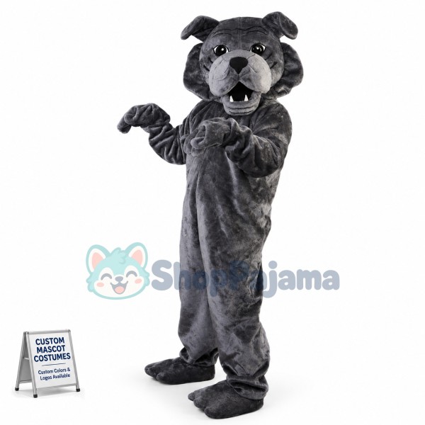 Vigilant Grey Watchdog Mascot Costume
