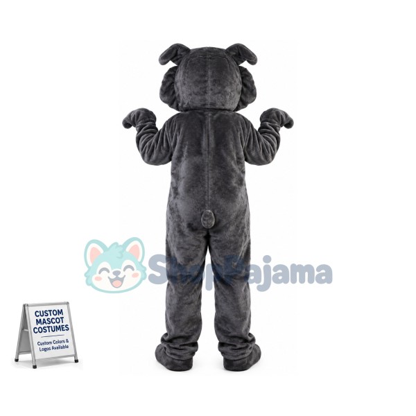 Vigilant Grey Watchdog Mascot Costume
