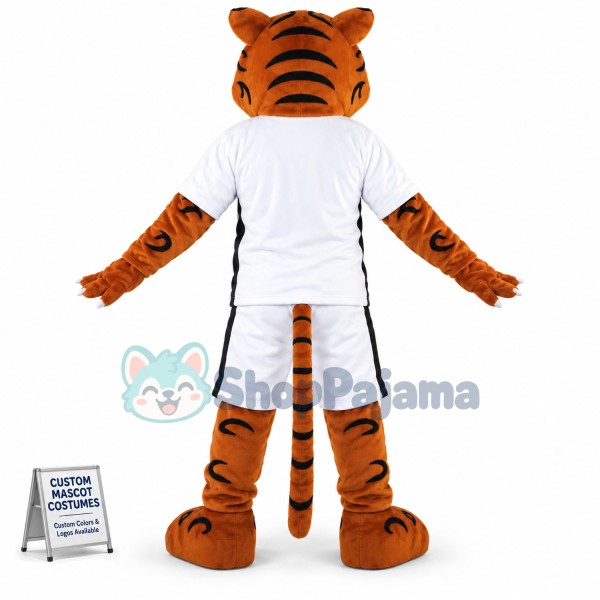 Tiger of High School Basketball Team Mascot Costume
