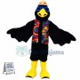 Vacation Eagle In National Vest Mascot Costume
