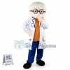 Experienced Old Expert Doctor Mascot Costume
