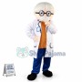 Experienced Old Expert Doctor Mascot Costume