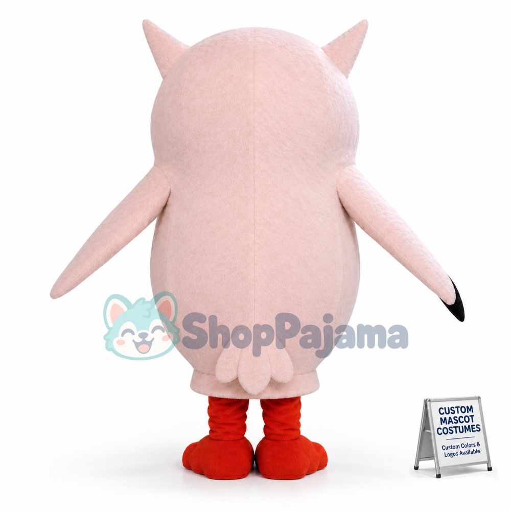 The Sharp Eared White Owl Mascot Costume
