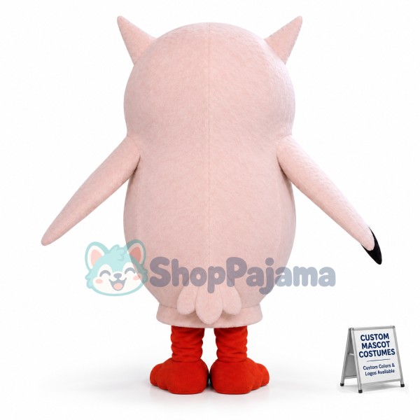 The Sharp Eared White Owl Mascot Costume