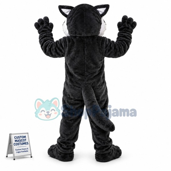 Bad-minded Blue Eyed Wolf Mascot Costume