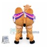 Riding Camel In The Desert Mascot Costume