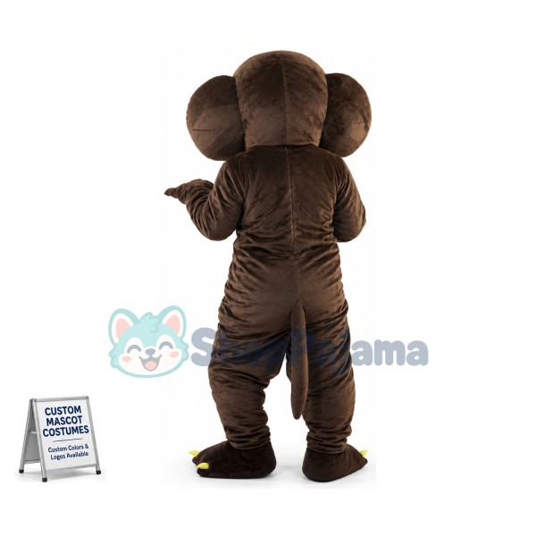 Wretched Brown Big-eared Groundhog Mascot Costume
