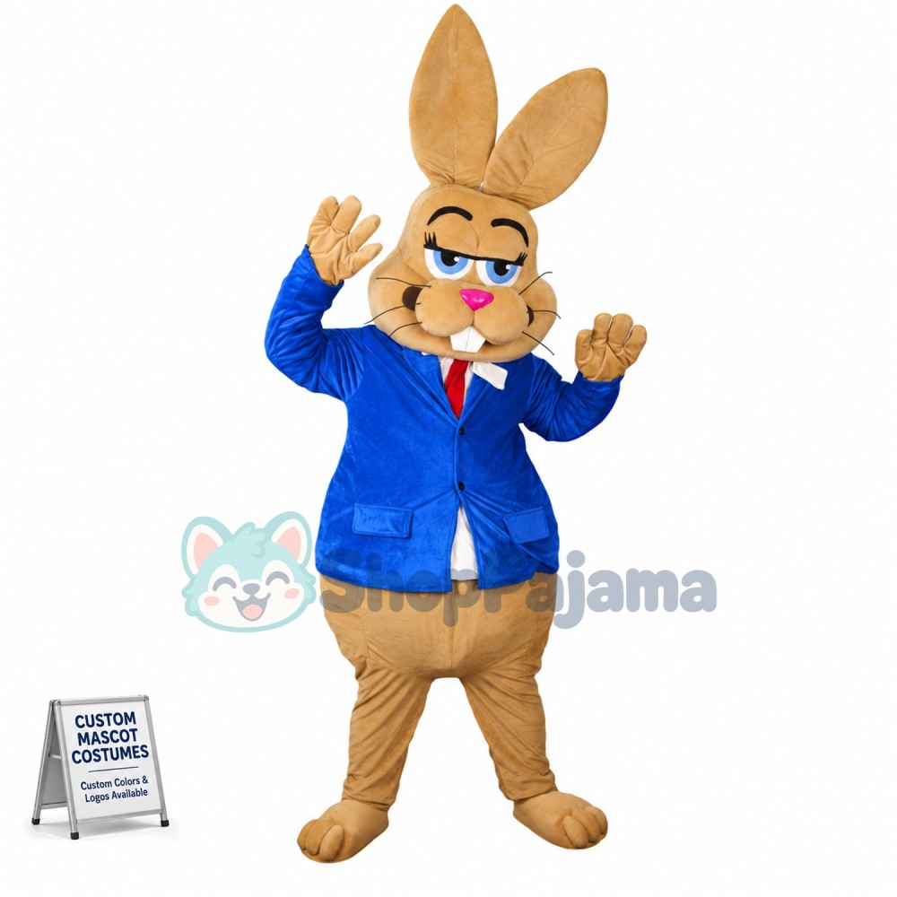 The Careless Brown Rabbit Principal Mascot Costume