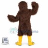 Brown Hairy Vulture Mascot Costume