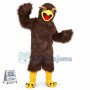 Brown Hairy Vulture Mascot Costume