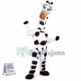 Amusing Chewing White Giraffe Mascot Costume