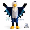 Adult Fierce Look Blue Falcon Mascot Costume