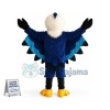 Adult Fierce Look Blue Falcon Mascot Costume