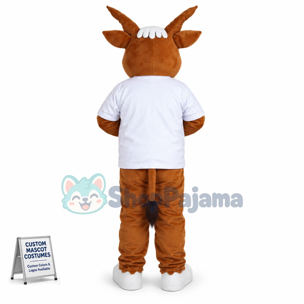 Confident Reindeer Prepared Before The Game Mascot Costume