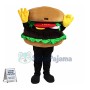 Delicious Burger In Fast Food Restaurant Mascot Costume