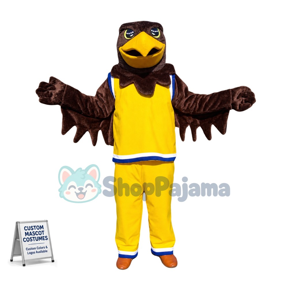 The Concentrated Eagle Player Mascot Costume
