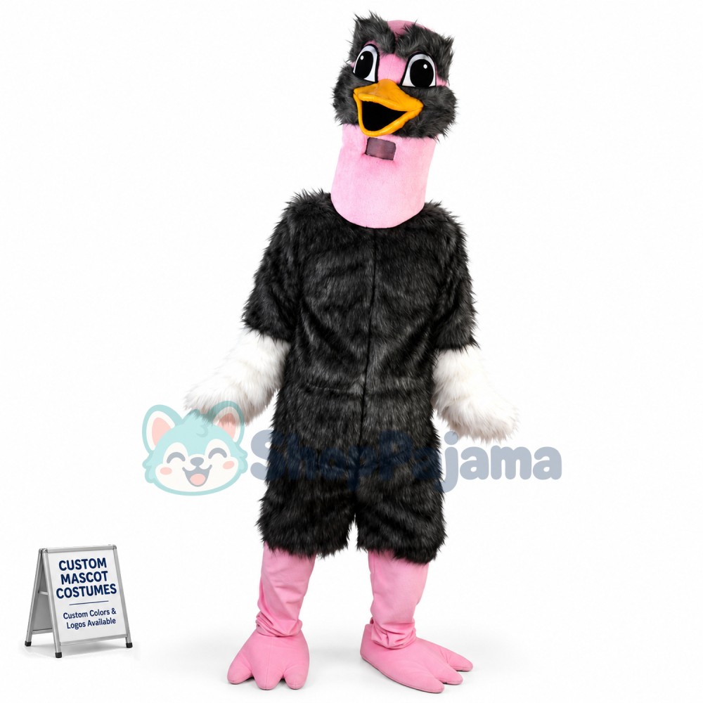 The Fast Thick-haired Ostrich Mascot Costume