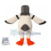 Dumbfounded Grey-headed Seagull Mascot Costume