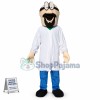 Bearded Scientist In Research Room Mascot Costume