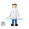 Bearded Scientist In Research Room Mascot Costume