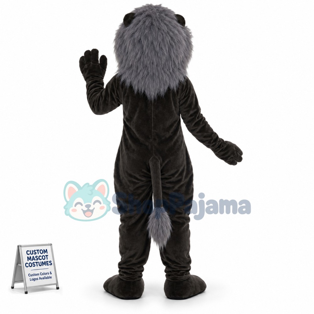The Tame Black Lion of Wild Base Mascot Costume