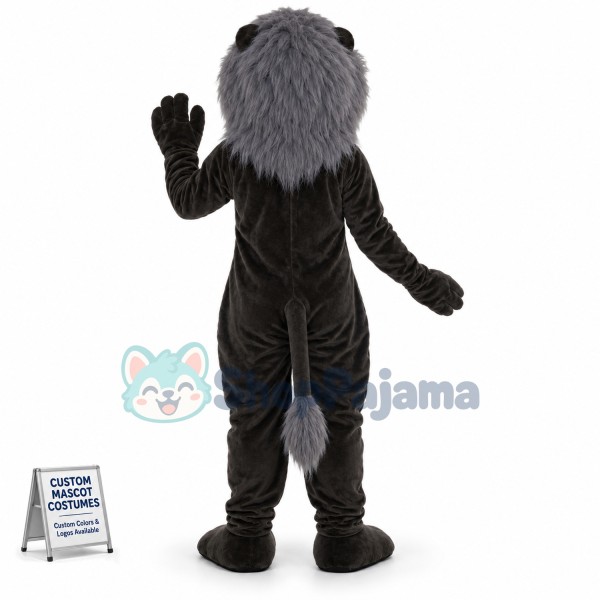 The Tame Black Lion of Wild Base Mascot Costume