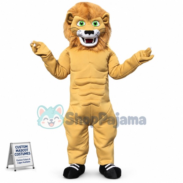 Carefree Brown Jungle Lion Mascot Costume