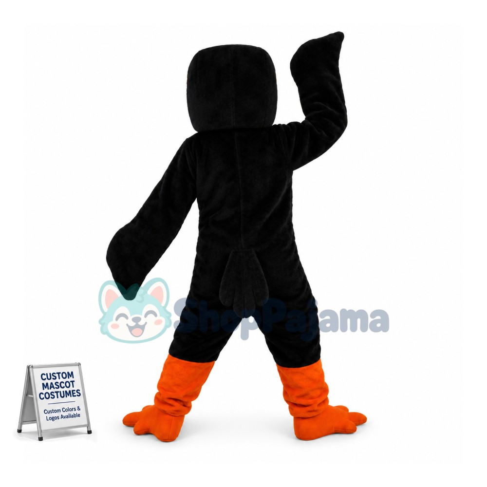 Beneficial Black Pointed Woodpecker Mascot Costume