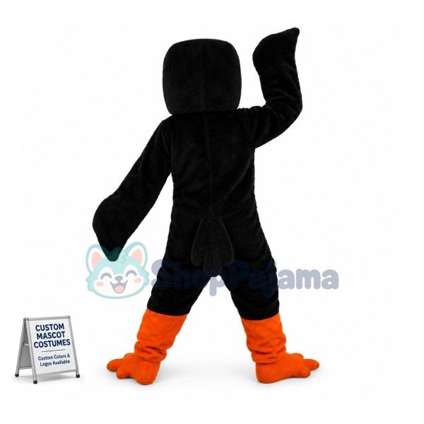 Beneficial Black Pointed Woodpecker Mascot Costume