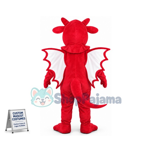 The Wailing Red Dragon Baby Mascot Costume