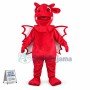 The Wailing Red Dragon Baby Mascot Costume