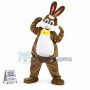 Unisex Christmas Brown Rabbit Mascot Costume
