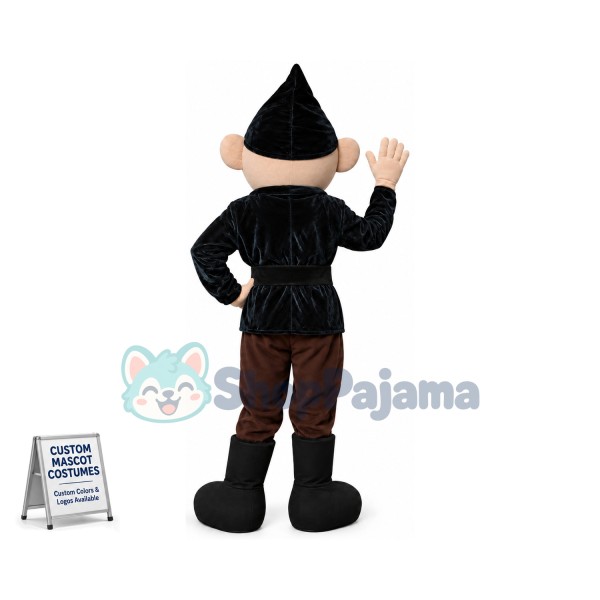 Witty White Bearded Dwarf Mascot Costume