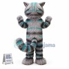 Terrible Blue-eyed Maine Coon Cat Mascot Costume