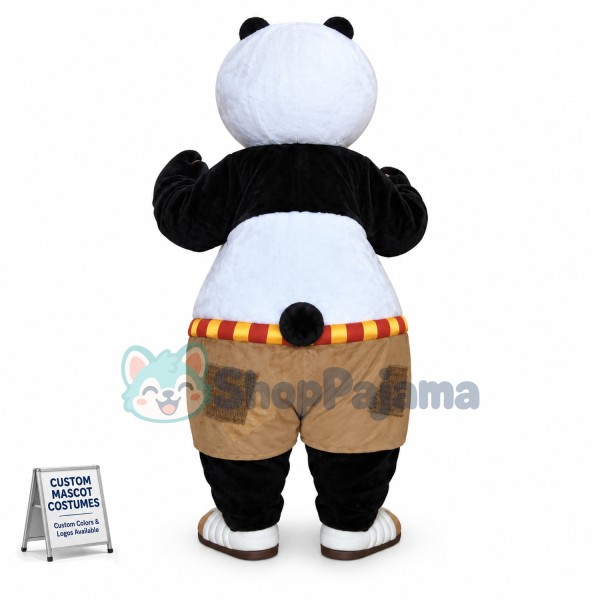 The Dull Kung Fu Panda Cartoon Mascot Costume